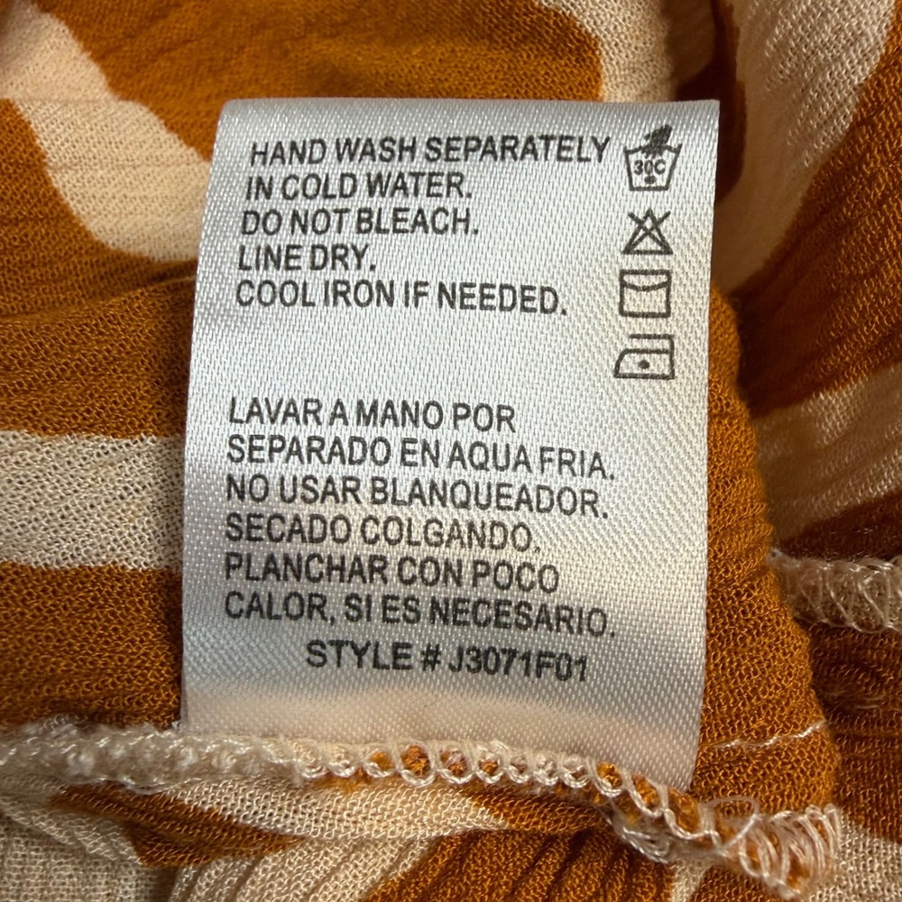 Patrons of Peace Maxi Dress Rayon Sunburst Print Smocked Back Boho Summer M - Picture 5 of 5